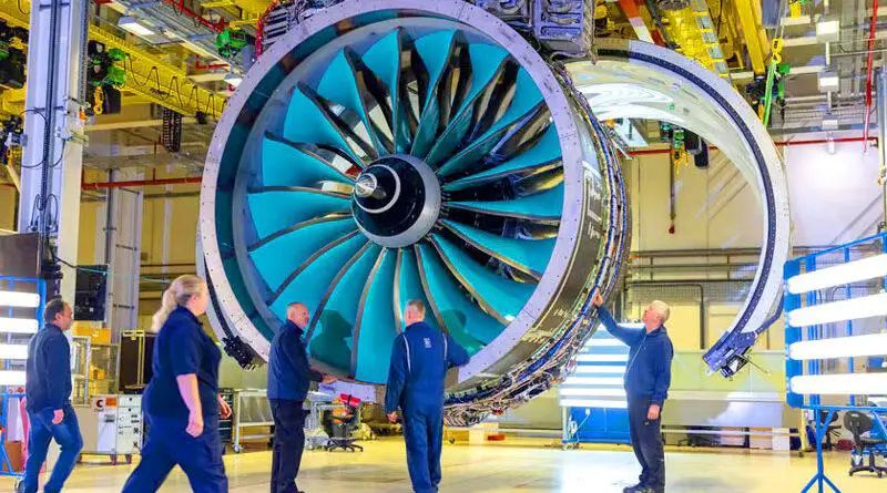Rolls-Royce тестваха най-големия в историята авиационен двигател