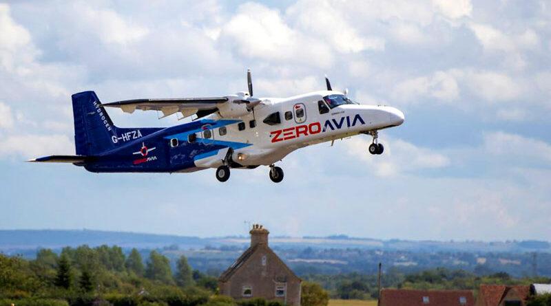 Експерименталният самолет Dornier на ZeroAvia. Снимка: ZeroAvia