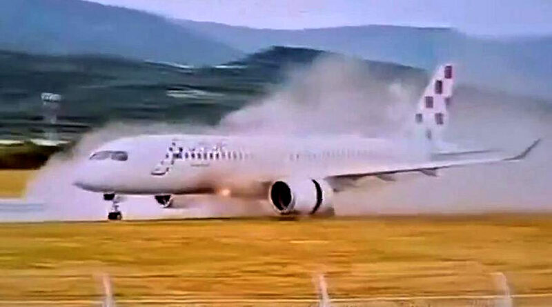 Самолет на Croatia Airlines излезе от пистата след прекъснато излитане в Сплит Самолет на Croatia Airlines излезе от пистата след прекъснато излитане в Сплит